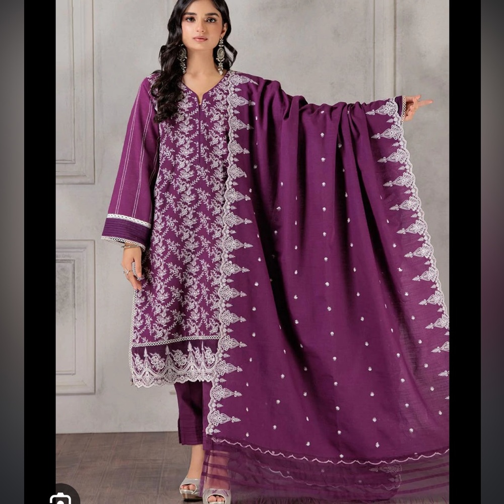 New pakistani bonanza satrangi 3 piece suit